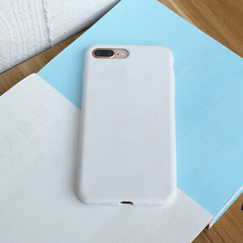 居优乐 iphone手机壳液态硅胶 全包防摔简约纯色超薄软冷淡风苹果7/8