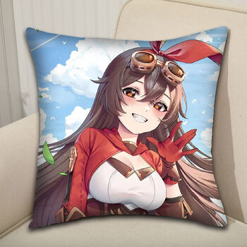 oimg原神抱枕定制琴安柏丽莎图片照片定做动漫可爱美少女生日礼物靠垫