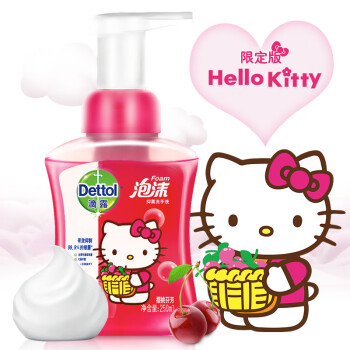 京东超市、限时达：Dettol/滴露 250mlx3件 Hello Kitty版 泡沫抑菌洗手液