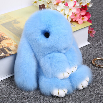 欧米奥装死兔正版毛绒挂件小兔子包包挂饰皮草可爱萌萌懒獭兔汽车钥匙