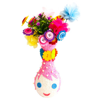 【严选好物】雪花泥趣味花瓶装饰摆件彩泥粘土画diy手工制作材料儿童