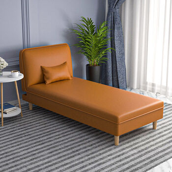 单人贵妃躺椅沙发床贵妃榻懒人沙发可折叠户型客厅两用太妃椅 免洗