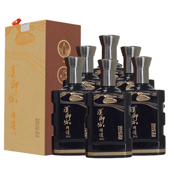 汉御坊同道汇-黄金版 酱香型白酒53度纯粮食酒坤沙酒白酒礼盒装 整箱