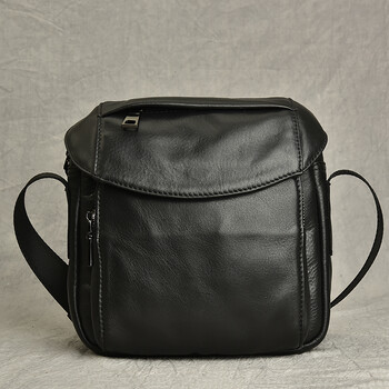 cosbill品牌男士真皮斜挎包时尚休闲手工牛皮男包单肩包头层牛皮软皮