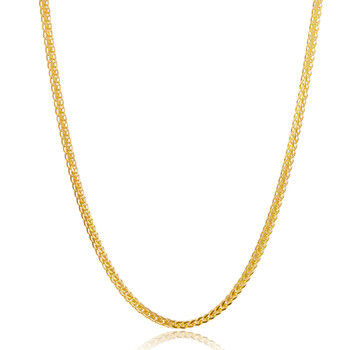 18k金项链白金k黄玫瑰金肖邦链素链彩金项链女士 18k黄 k黄 45cm