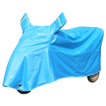 三轮车衣 遮雨防晒车衣车罩 代步车电动三轮车加厚防水雨披通用 蓝色