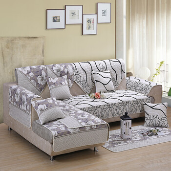 正反两用沙发套罩 沙发垫套罩布艺四季坐垫子简约正反两用北欧全包