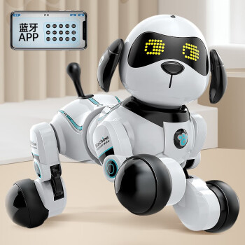 JUMP HERO 旺仔小六机器狗智能儿童玩具遥控玩具0-3-8岁早教启智男女孩礼盒 AI 智能机器狗（蓝牙+语音）