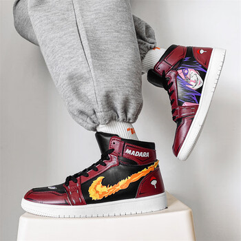 耐克nike动漫联名火影忍者aj宇智波斑仙人模式青少年学生空军一号高帮
