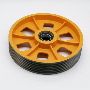 通力电梯导向轮 轿顶轮 轿底轮对重反绳轮 330 420*6*8 电梯配件定制