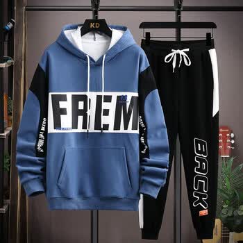 套装13岁胖男孩衣服长袖卫衣12岁到15岁中大童潮流帅气休闲两件套14岁