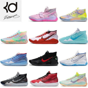 鞋】杜兰特12代篮球鞋kd12黑白癌双气垫实战耐 杜兰特12_更多配色咨询