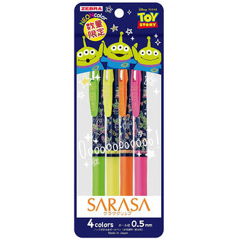 日本zebra斑马sarasa限定合作款jj15玩具总动员彩色中性笔0 5mm 荧光4色原包装 图片价格品牌报价 京东