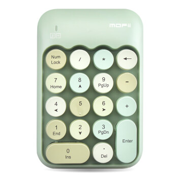摩天手(Mofii) X910 无线笔记本数字小键盘 USB无线键盘 迷你财务会计键盘 银行键盘   绿色混彩 自营