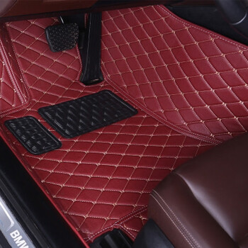 室560五菱宏光s荣光v驾驶员脚垫单个主驾单片车垫子酒红色单层主驾驶
