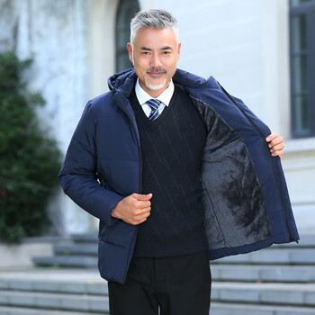 栀司老年人衣服爷爷款80岁春秋款中老年棉衣男爸爸装加绒加厚冬季棉服