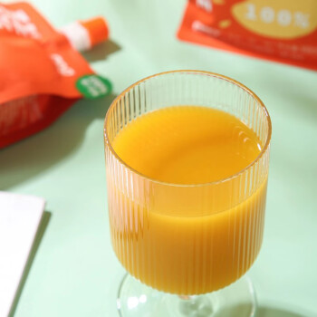 果如果100%纯果汁零脂肪复合果汁添加NFC橙子不添加糖含果肉儿童饮料 橙汁*7袋