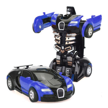 【孩子最爱】哈比天才 儿童电动玩具车 一键变形汽车机器人