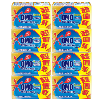 奥妙超效洗衣皂206g肥皂透明皂家庭装温和柔顺衣服护理衣物香皂 超效