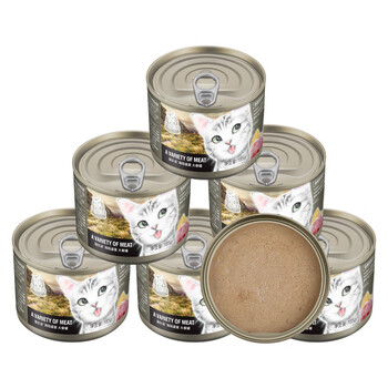 蒙贝catidea猫乐适主食猫罐头成猫鲜肉无谷185g*6罐 海洋盛宴主食罐