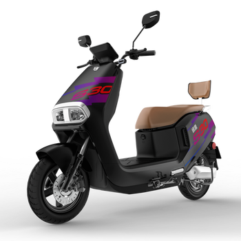 绿源【门店自提】S30-S 智能电动摩托车72V32A 纳米黑