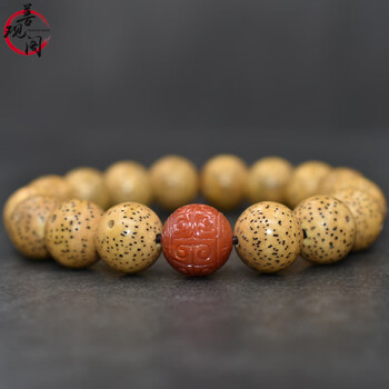 手串男正月单圈南红玛瑙12mm圆珠手链鸡油黄圆珠星月菩提南红款12mm