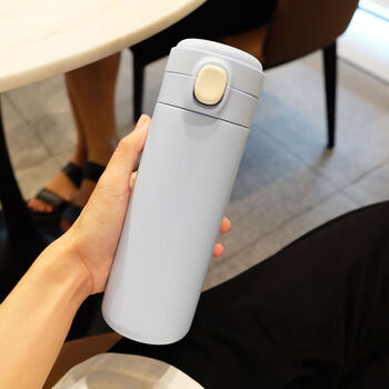 真空不锈钢保温杯男女士大容量水杯学生简约户外便携杯子豌豆保温杯