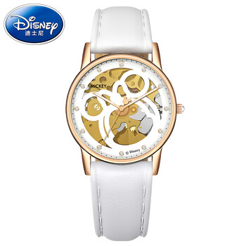 迪士尼(disney)手表女机械表镂空全自动时尚潮流防水气质女生手表