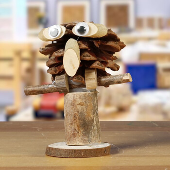 哈特纶玖纹豹木工坊幼儿园儿童diy手工制作低结构区域自然材料树枝小