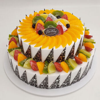 sk流行双层水果仿真蛋糕模型样品塑胶仿真水果假蛋糕 款式三(款) 14