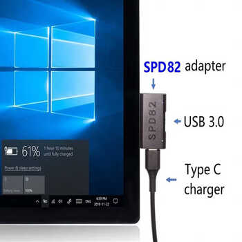 pd快充电源线type-c编织转接pro6/5/4/3book诱骗usb surface快充转接