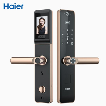 海尔（haier） Haier海尔指纹锁V17 家用智能门锁 防盗门电子密码锁智能锁猫眼锁 HFH-17V-U1