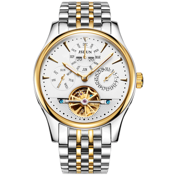 【金仕盾】新款手表男士全自动镂空机械表多功能超薄商务夜光防水腕表