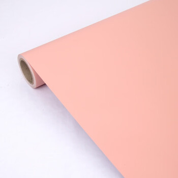 纯色白色自粘pvc墙纸加厚宿舍防水防潮卧室素色自贴背景墙 粉红色 5米