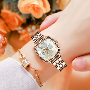 兰度(landu)兰度女士手表精钢新方糖款女表