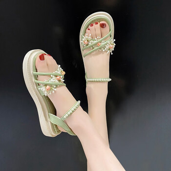 回力断码凉鞋2023年新款女夏季外穿平底凉拖鞋仙女风配裙子小香风百搭