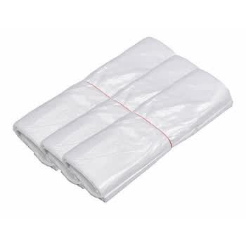 絮实 小白垃圾袋 酒店宾馆一次性加厚白色塑料袋 45x45cm（每扎50个）100扎1组