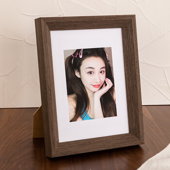 维诺亚简约实木相框摆台6寸7寸8寸挂墙框架可定制打印洗照片做成相框