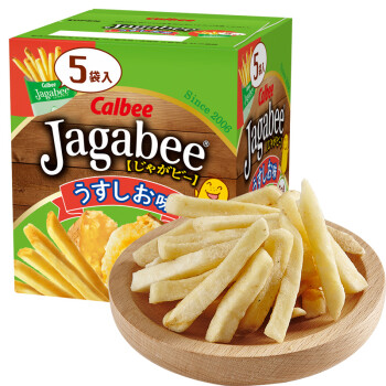 日本进口、非转基因土豆：80g x7件 Calbee/卡乐比薯条三兄弟 咸味薯条