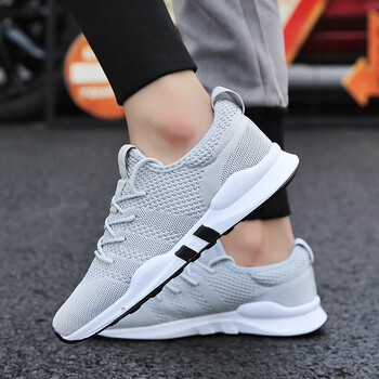 361春季网鞋男士运动休闲跑步潮鞋韩版潮流百搭网鞋透气布男鞋子7057