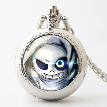 宝茄雷龙传说之下sans怀表手表挂表项链吊坠挂件学生青少年周边男女