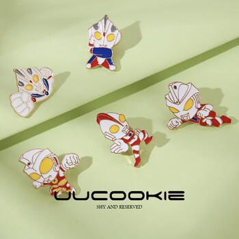 莂来奥特曼胸针奥特曼徽章胸针儿童男卡通动漫学生可爱书包挂件迪迦