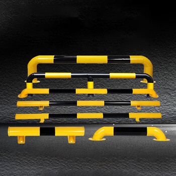 冇力 u型防撞护栏m型加固防撞栏杆加厚马路隔离阻车挡车停车器-室外