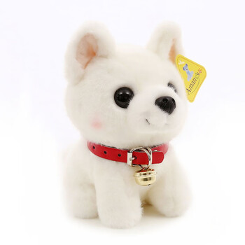 金毛犬狗公仔毛绒玩具柯基犬玩偶可爱小狗狗秋田俊介博美布娃娃情人节儿童礼物红色项圈高厘米 图片价格品牌报价 京东