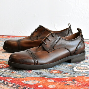 塔驰密司(touch miss)男鞋布洛克鞋新款英伦布洛克雕花复古正装圆头