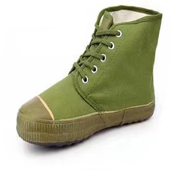 首沪 shouhu ax6836  5kv 中帮绝缘鞋 布面胶鞋 电工鞋 军绿色