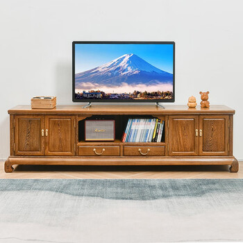 寻古红木家具非洲鸡翅木(学名:非洲崖豆木)电视柜实木新中式原木电视