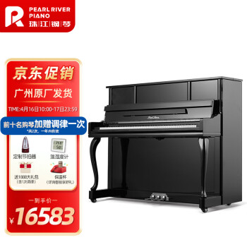 珠江钢琴（PEARLRIVER）立式钢琴全新专业儿童家用考级初学教学钢琴C2S 120 经典款