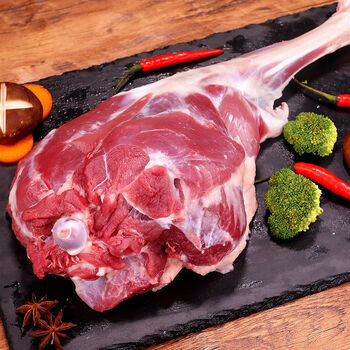 5斤烧烤羊腿生羊肉带骨多肉羊腿整只发货 安小离 原切整条羊后腿3.