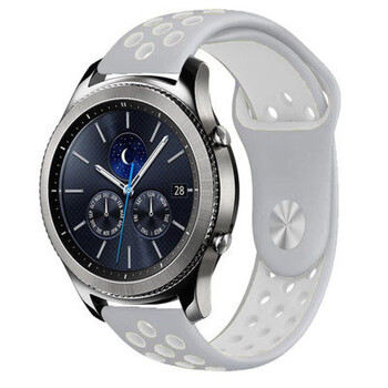 三星s3表带galaxywatch4246mmgalaxywatch3active杰霆灰白耐克款双色
